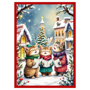 Cartes Pour Fêtes Annuelles Noël avec des chats Noël humoristique