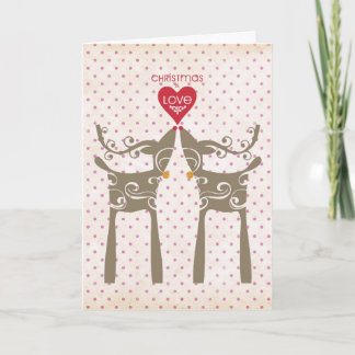 Cartes Pour Fêtes Annuelles Noël avec des rennes