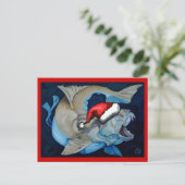 Cartes Pour Fêtes Annuelles Noël avec Dunkleosteus (Debout devant)