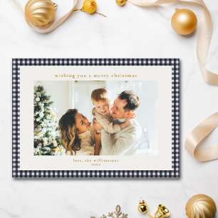 Cartes Pour Fêtes Annuelles Noël avec photo de famille personnalisée sur carre