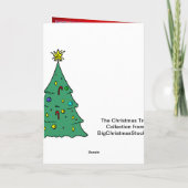 Cartes Pour Fêtes Annuelles Noël avec un cheval à bascule (Dos)