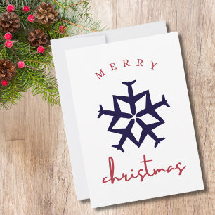 Cartes Pour Fêtes Annuelles Noël Avion Flocon de neige Photo Drôle Aviation