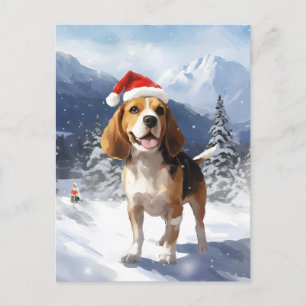 Cartes Pour Fêtes Annuelles Noël beagle
