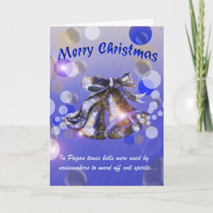 Cartes Pour Fêtes Annuelles Noël Bell (bleue)