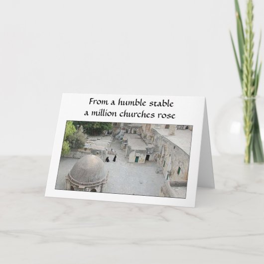 Cartes Pour Fêtes Annuelles Noël (Bethléem) (Devant)