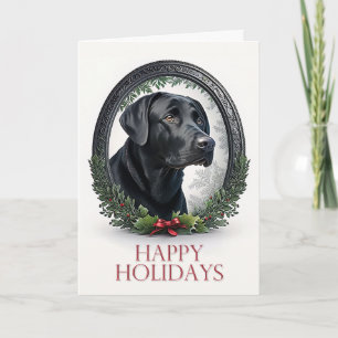 Cartes Pour Fêtes Annuelles Noël Black Lab