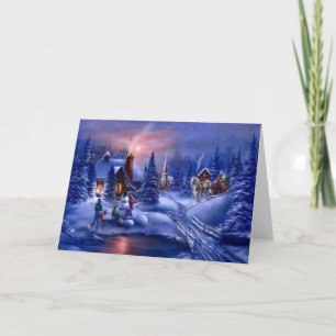 Cartes Pour Fêtes Annuelles Noël blanc