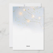 Cartes Pour Fêtes Annuelles Noel blanc Gold Star Confetti brillant (Dos)