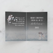 Cartes Pour Fêtes Annuelles Noël blanc personnalisé (Intérieur)