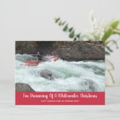 Cartes Pour Fêtes Annuelles Noël blanc Votre propre photo Appartement (Debout devant)