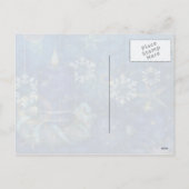 Cartes Pour Fêtes Annuelles Noël bleu de bougie (Dos)