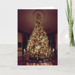 Cartes Pour Fêtes Annuelles Noël bleu de pièce la Maison Blanche