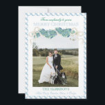 Cartes Pour Fêtes Annuelles Noël bleu En vichy Garland Une photo Vintage<br><div class="desc">Aquarelle bleu Noël En vichy feuillage une photo Carte de vacances Vintage. Cette belle carte photo de Noël est dotée d'une guirlande de Noël aquarelle avec des arcs blancs et un cadre pour une photo. Il est parfait si vous cherchez une carte photo classique, sud, petit-millénaire de Noël. M'envoyer un...</div>