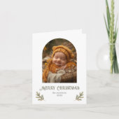 Cartes Pour Fêtes Annuelles Noël boisé rustique (Devant)