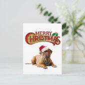 Cartes Pour Fêtes Annuelles Noël Bordeauxchien (Debout devant)