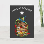 Cartes Pour Fêtes Annuelles Noël Boricua Porto Rico Joyeux Noël (Devant)