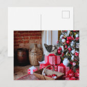 Cartes Pour Fêtes Annuelles Noël Boston Terrier (Devant / Derrière)