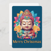 Cartes Pour Fêtes Annuelles Noël bouddhiste (Devant / Derrière)