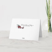 Cartes Pour Fêtes Annuelles Noël Boxer Rustique (Dos)