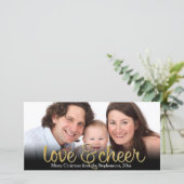 Cartes Pour Fêtes Annuelles Noël brillant d'effet de parties scintillantes (Debout devant)