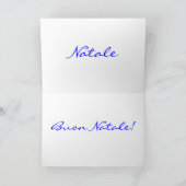 Cartes Pour Fêtes Annuelles Noël Buon Natale Violet Étoile de Noël (Intérieur)