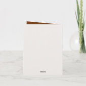 Cartes Pour Fêtes Annuelles Noël cacao gnome ajouter un message (Dos)