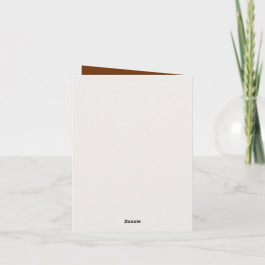 Cartes Pour Fêtes Annuelles Noël cacao gnome ajouter un message (Dos)