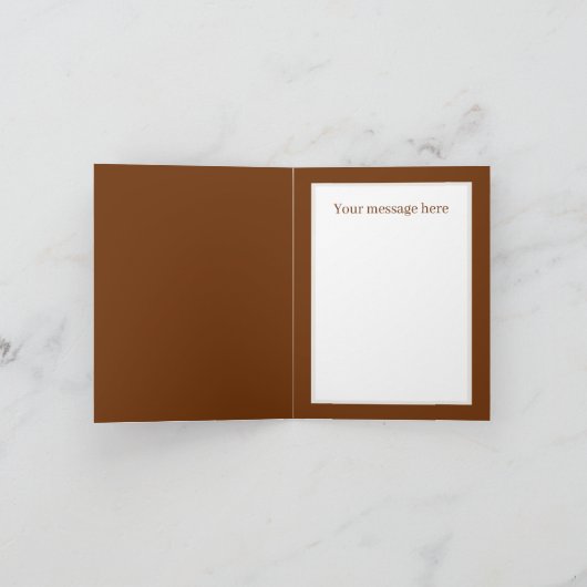 Cartes Pour Fêtes Annuelles Noël cacao gnome ajouter un message (Intérieur)