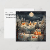 Cartes Pour Fêtes Annuelles Noël Calme et Douillet (Devant / Derrière)