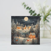 Cartes Pour Fêtes Annuelles Noël Calme et Douillet (Debout devant)