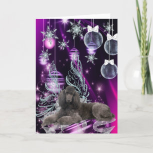 Cartes Pour Fêtes Annuelles Noël Caniche