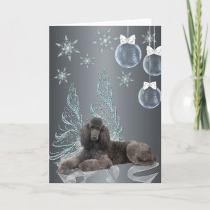Cartes Pour Fêtes Annuelles Noël Caniche
