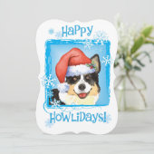 Cartes Pour Fêtes Annuelles Noël Cardigan Welsh Corgi (Debout devant)