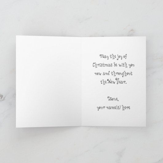 Cartes Pour Fêtes Annuelles Noël Caricature mignonne, je crois en Père Noël (Intérieur)