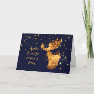 Cartes Pour Fêtes Annuelles Noël Carol Angel's From Realms of Glory Holid
