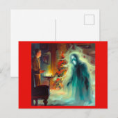 Cartes Pour Fêtes Annuelles Noël Carol Fantôme de Noël Futur (Devant / Derrière)
