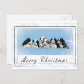 Cartes Pour Fêtes Annuelles Noël Cavalier King Charles Spaniel (Devant / Derrière)