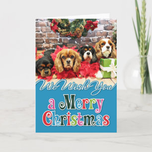 Cartes Pour Fêtes Annuelles Noël - Cavalier - Pois doux, Lily, Rose Poppy