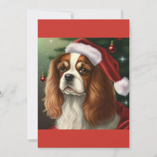 Cartes Pour Fêtes Annuelles Noël Cavalier Roi Charles Spaniel T-Shirt