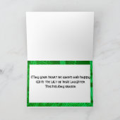 Cartes Pour Fêtes Annuelles Noel celtique en verre tendu (Intérieur)