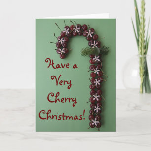 Cartes Pour Fêtes Annuelles Noël cerise