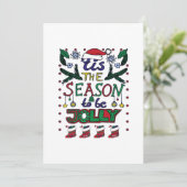 Cartes Pour Fêtes Annuelles Noël C'Est La Saison (Debout devant)