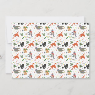 Cartes Pour Fêtes Annuelles Noël Chaotique Fête de Chat