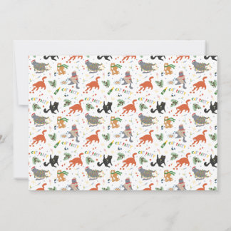 Cartes Pour Fêtes Annuelles Noël Chaotique Fête de Chat
