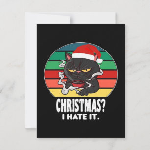 Cartes Pour Fêtes Annuelles Noël chat