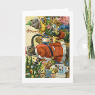 Cartes Pour Fêtes Annuelles Noël chez la terre animale