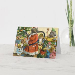 Cartes Pour Fêtes Annuelles Noël chez la terre animale