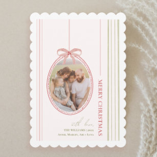 Cartes Pour Fêtes Annuelles Noël Chic Grandmillennial Coquette