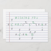Cartes Pour Fêtes Annuelles Noël Chimie Chimie Science Enseignant vacances (Devant / Derrière)