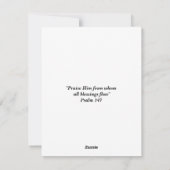 Cartes Pour Fêtes Annuelles Noël chrétien médiéval (Dos)